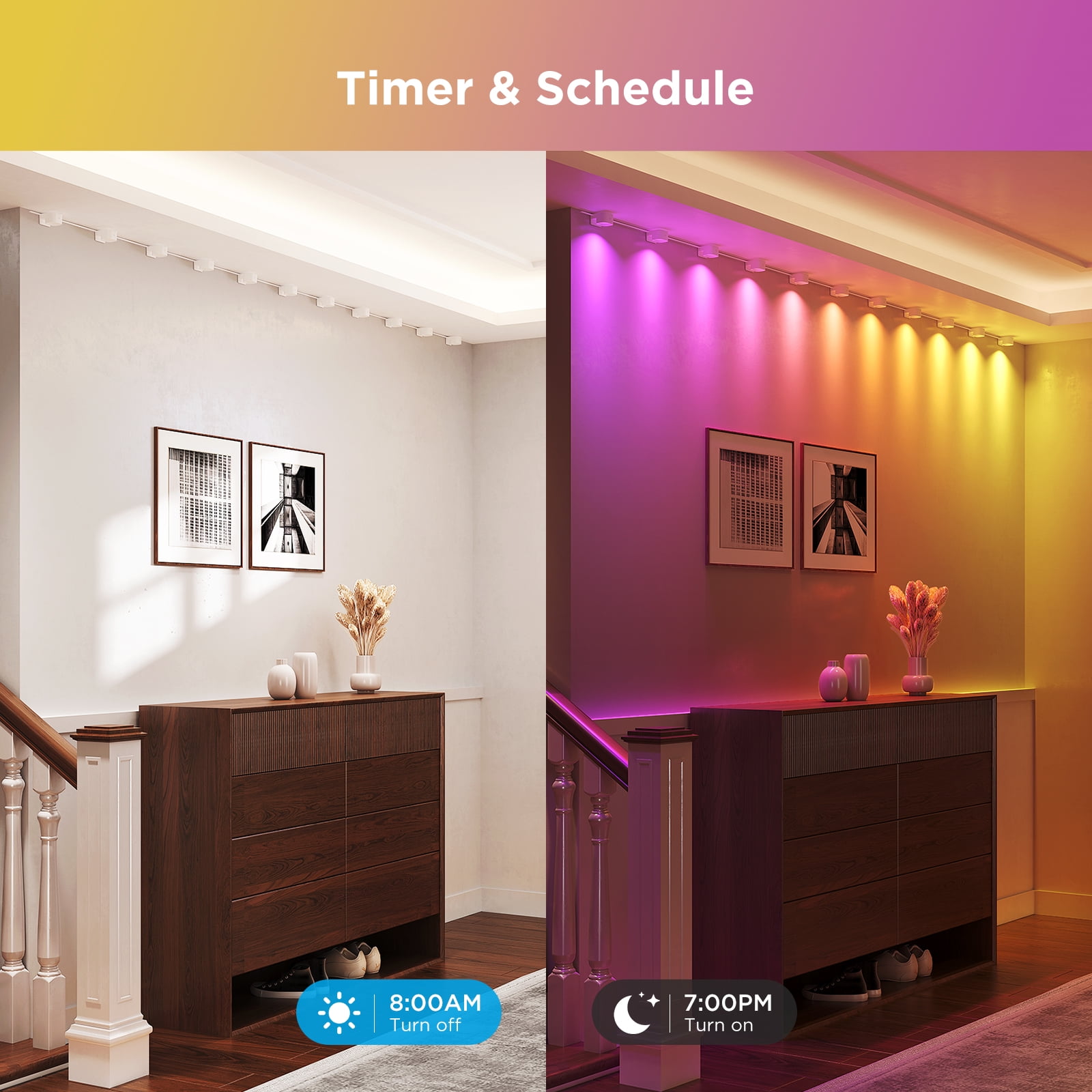 Govee 16.4' RGBIC String Downlights - Image 4