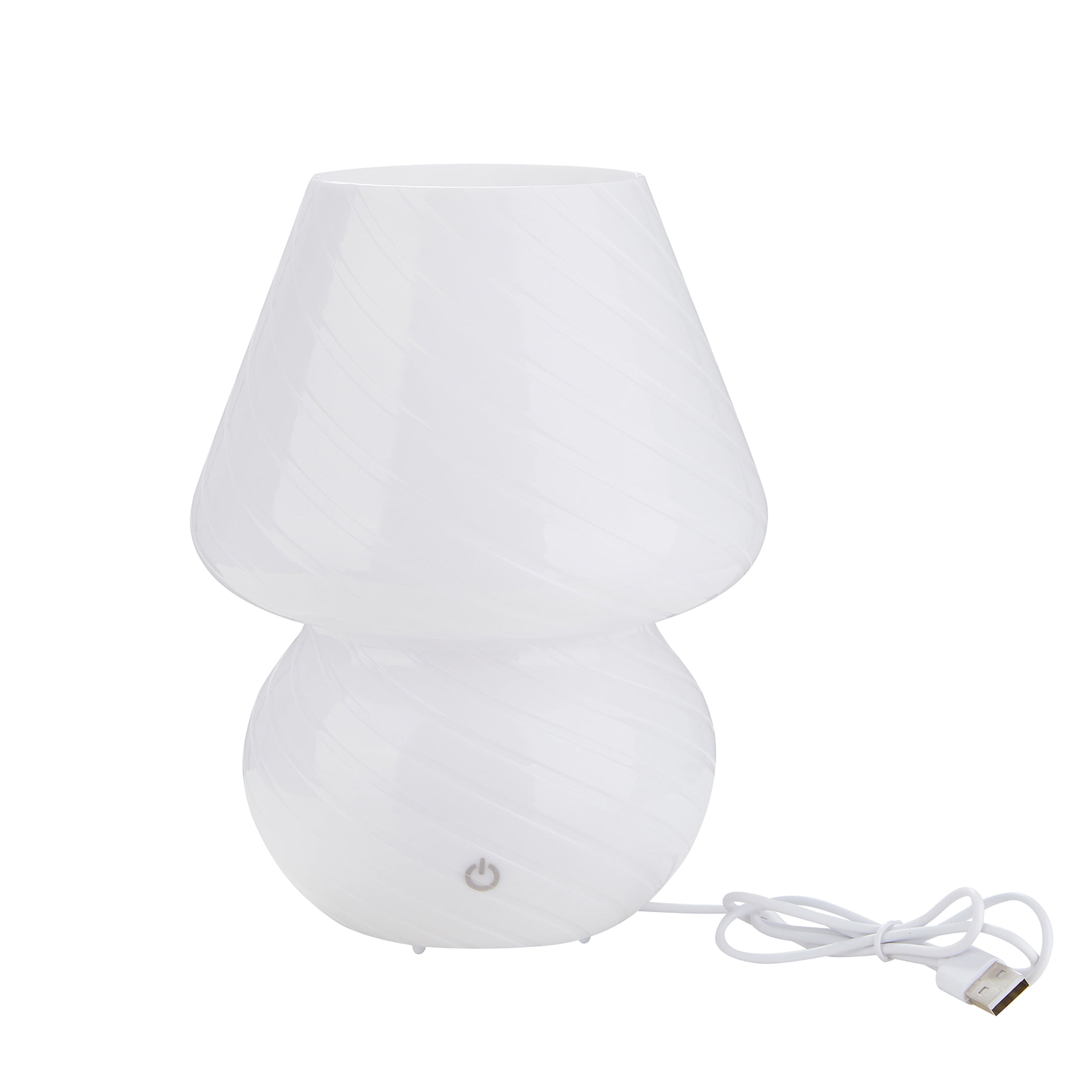 Mainstays 8" Color-Changing Mushroom Accent LED Lamp, White Stripe - Image 9